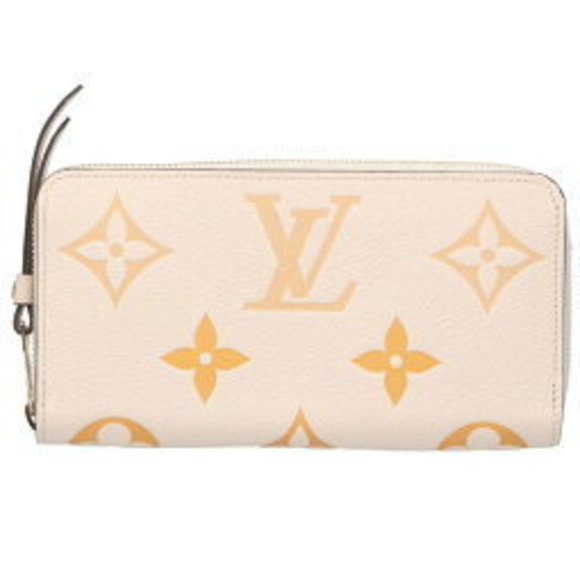 Louis Vuitton Zippy Wallet LV Gradient Empreinte White Orange - Picture 1 of 3